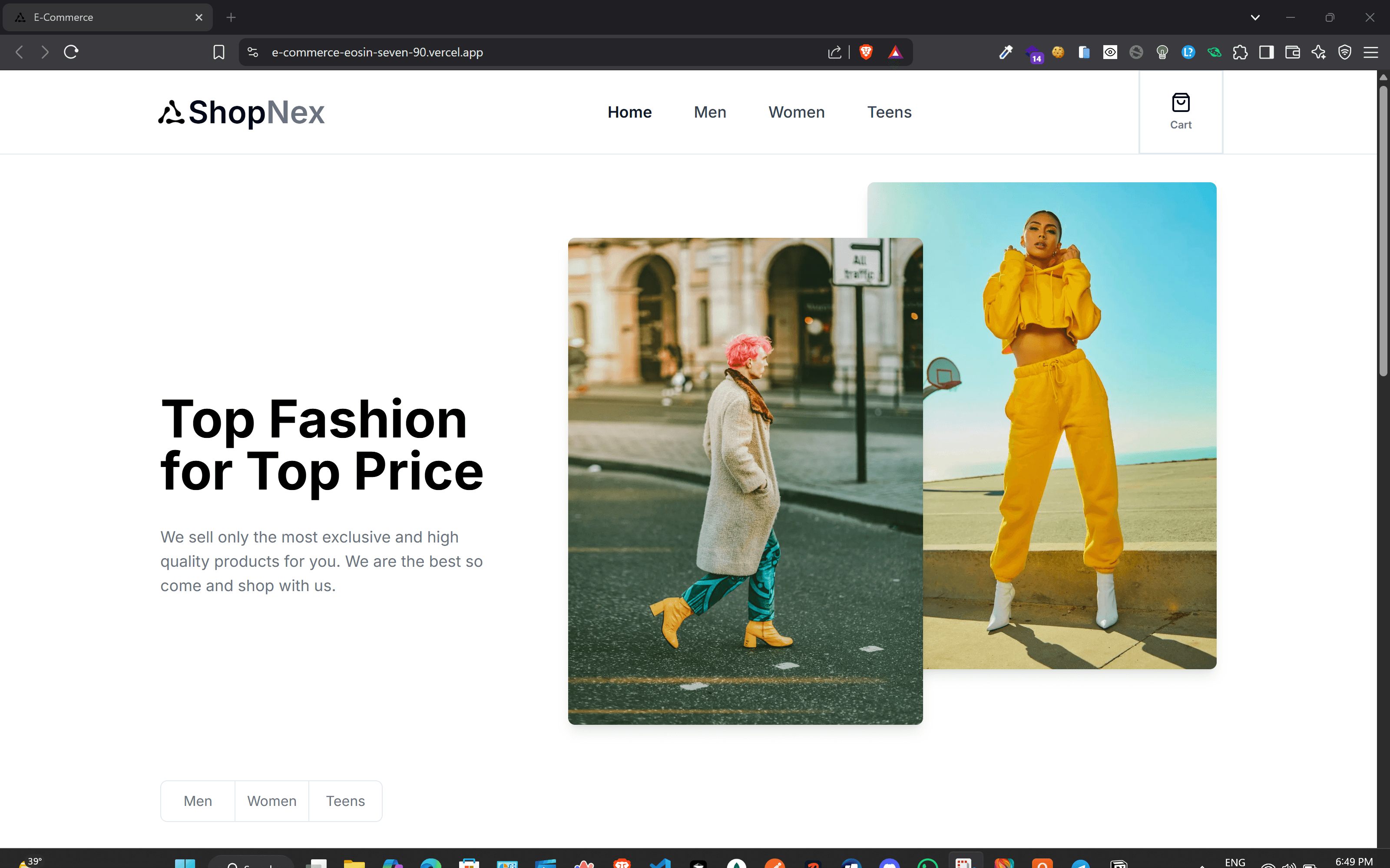 E-commerce App (React.js) image