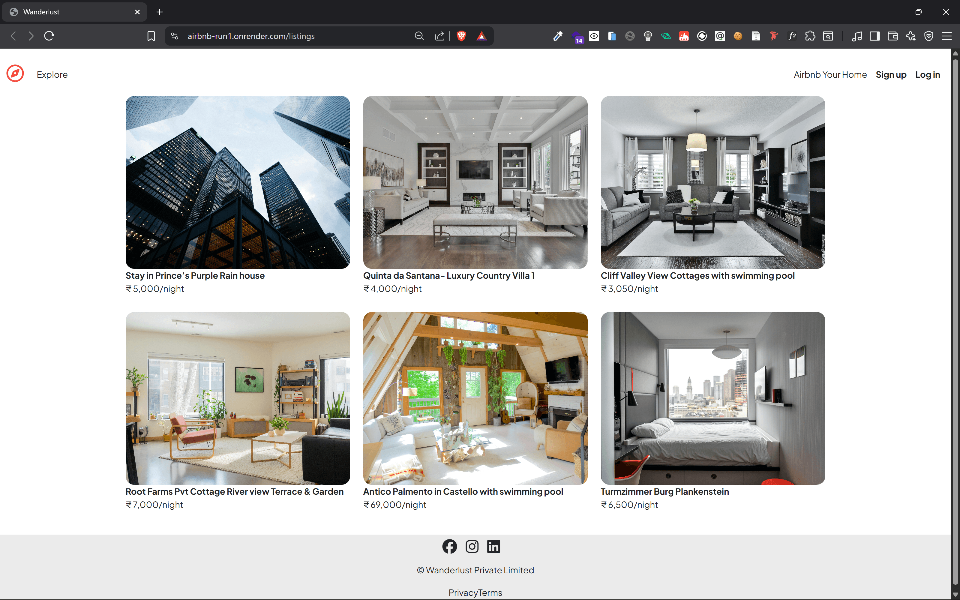 Airbnb clone